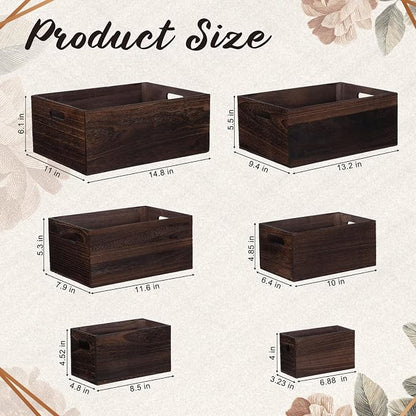 AceOrbit Set of 6 Wood Crates - Image 2