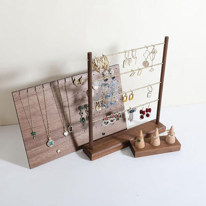 GemeShou Walnut earrings display stand - Image 3