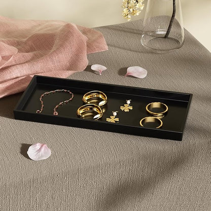 Vanity and Bathroom Tray, 11.8" ABS Countertop Organizer, Waterproof Vanity Tray - Image 5