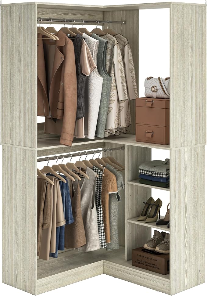 Unikito 36 Inch Corner Closet System, Large Freestanding Closet Organizer System by Unikito