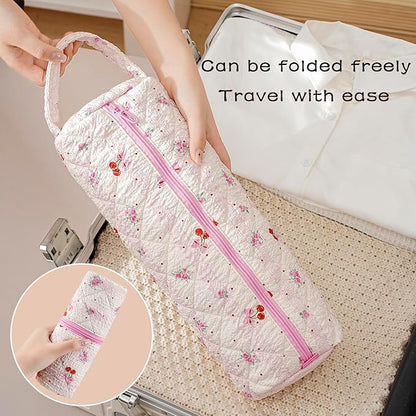 Quilted Hair Tools Travel Bag，Hair Styling Accessories Storage Case - Image 2