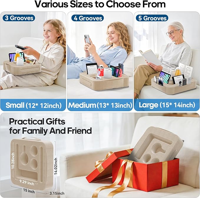 Couch Cup Holder Tray, Couch Caddy - Image 4