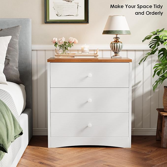 Nightstand, Farmhouse Wood Night Stand - Image 6