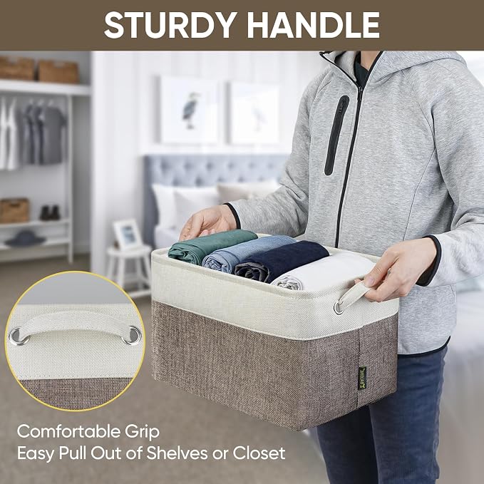 BALEINE 2 Pack Fabric Storage Bins - Image 8