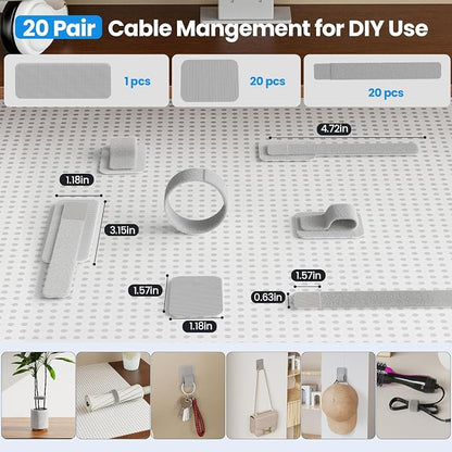 Cable Management Under Desk, 【Up to 15 Cord】【Enhanced Wire Holder】 Reusable - Image 6