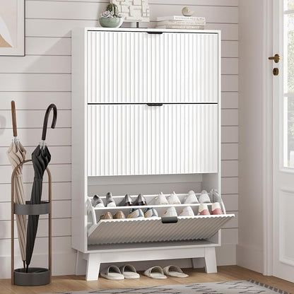 Shoe Cabinet Storage for Entryway by HUANLEGO