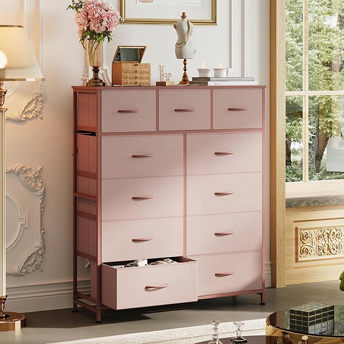 WLIVE Tall Dresser for Bedroom, 11 Drawer Chest of Drawers, Tall high-capacity - Image 4