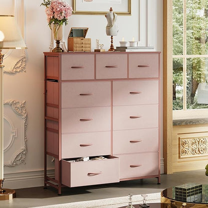 WLIVE Tall Dresser for Bedroom, 11 Drawer Chest of Drawers, Tall high-capacity - Image 4