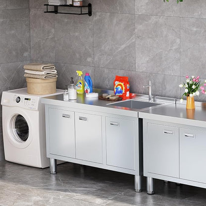 WWK 47" x 21" Stainless Steel Sink - Image 3