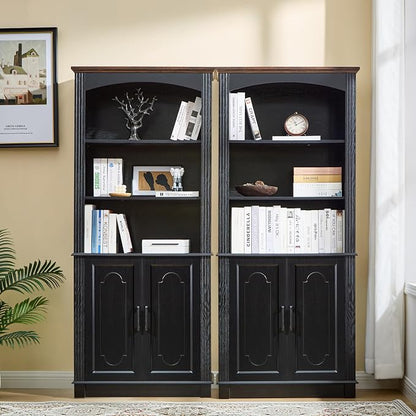 Black 5 Tier Book Shelf and Bookshelf - Image 6