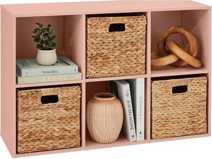 Best Choice Products Kids Bookcase 6-Cube Storage Organizer, 11in Shelf Opening by Unknown