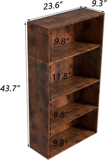 Wooden Cube Storage Organizer, Low Bookcase Storage Display Organizer) - Image 3