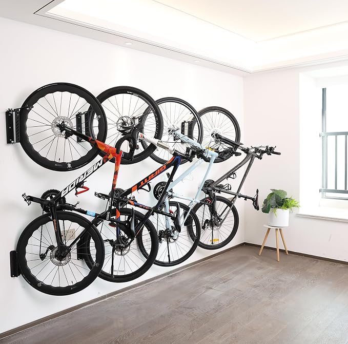 PHUNAYA Bike Wall Mount Vertical, Swivel Bike Hangers - Image 2