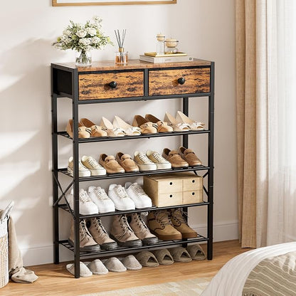 Shoe Rack for Entryway, 5 Tier Shoe Organizer - Image 2