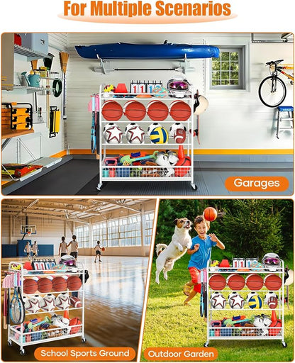 Garage Sports Equipment Organizer - Image 4