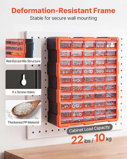VEVOR 60-Drawer Storage Organizer, Drawer Storage Cabinet - Image 6