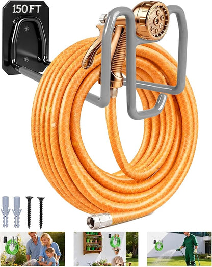 Garden Hose Holder with Hook by StuffedAnimalHanging