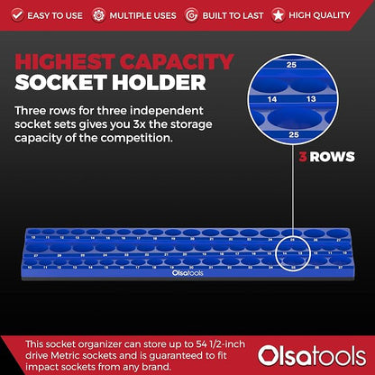 Olsa Tools Magnetic Socket Organizer - Image 2