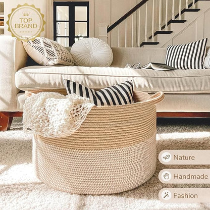 INDRESSME Extra Large Woven Baskets - Image 5