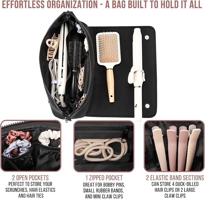 BAREFOOT CARIBOU Hair Tools Travel Bag and Heat Resistant Mat - Image 7