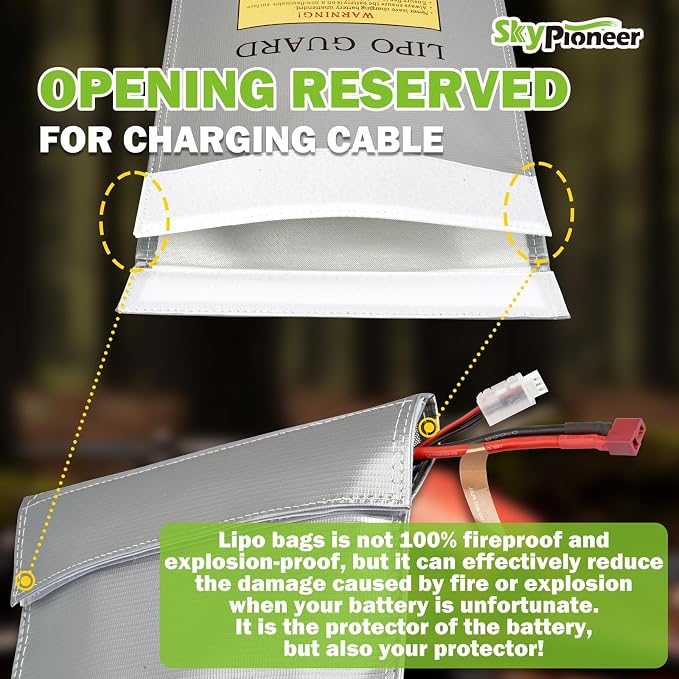 RC Lipo Safe Bag, Fire Retardant Lipo Battery Bag, Fireproof Explosion-proof - Image 3