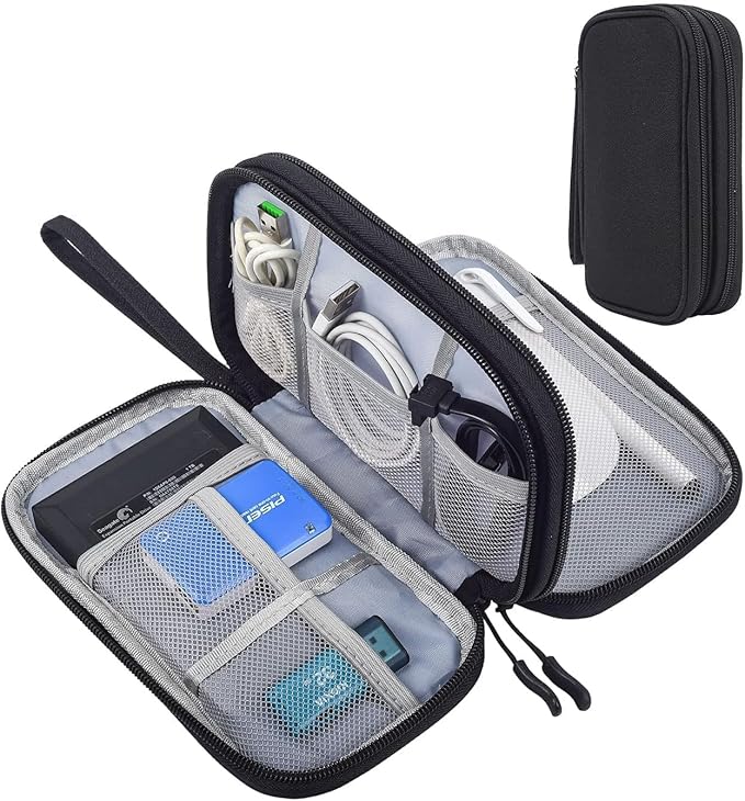 CAOODKDK Electronics Accessories Organizer Pouch Bag, Travel Universal Organizer - Image 2