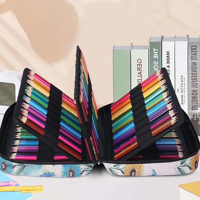 JAKAGO 220 Slots Colored Pencil Case Large Capacity Pen Holder - Image 8