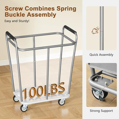 Hoctieon Large Laundry Cart - Image 5