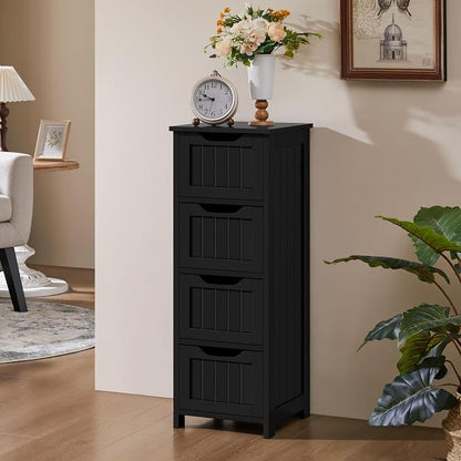 Yaheetech Bathroom Storage Cabinet, Beside Toilet or Vanity, Beadboard Tower - Image 6