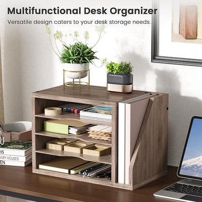 Wooden Mail Organizer, Desk Organizer - Image 2