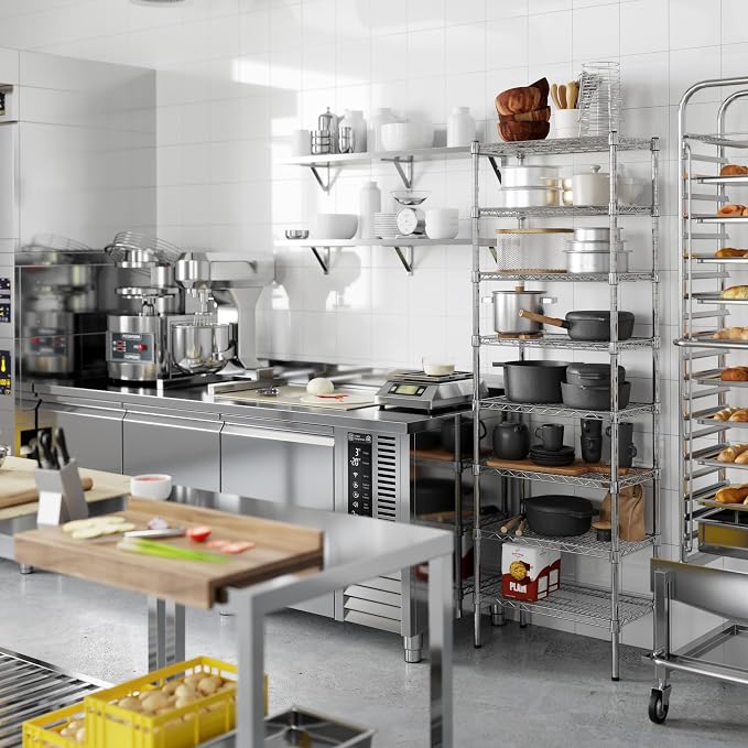 14" Deep x 24" Wide x 74" Height Wire Shelving Kit | 8-Tier | NSF Commercial - Image 4