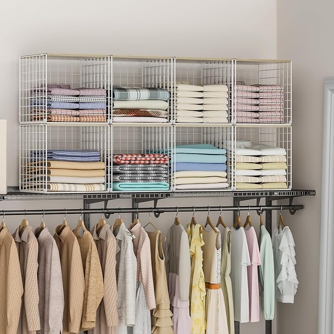 3PCS Stackable Closet Organizers and Storage, Closet Shelves - Image 5