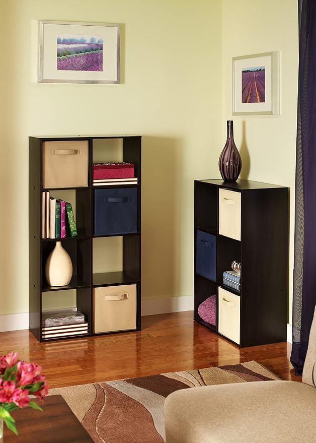 ClosetMaid Cubeicals 8 Cube Storage Shelf Organizer Bookshelf, Vertical or - Image 2