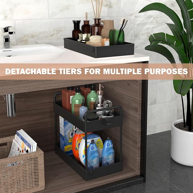 Ronlap 3 Tier Slim Rolling Storage Cart - Image 3
