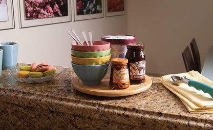 Lipper International 8301 Bamboo Wood 10" Kitchen Turntable - Image 7