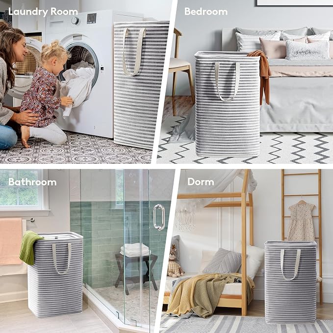Lifewit 4 Pack Laundry Basket 80L Each, Collapsible Clothes Hamper - Image 6