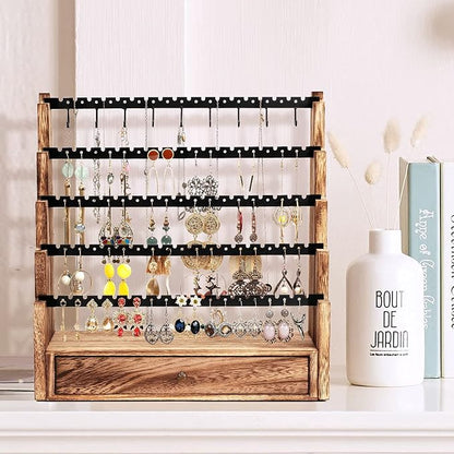 Pinzoveco Earring Organizer, 5 Layer Earring Holder Organizer - Image 7