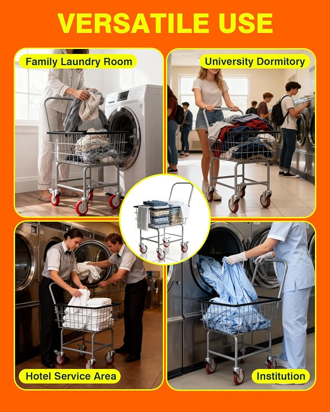 PYY Commercial Laundry Cart - Image 7