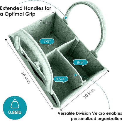 Cute Castle 2 Pack Diaper Caddy Organizer - Image 2