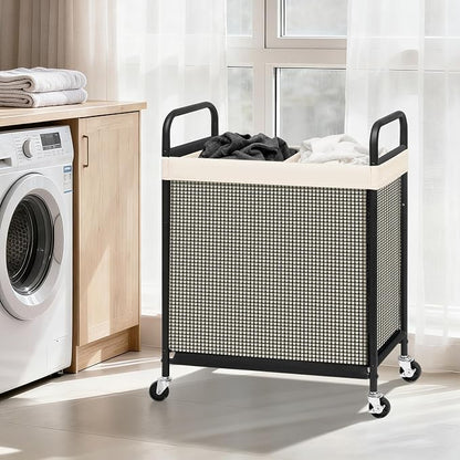 STORAGE MANIAC Rolling Laundry Hamper - Image 2