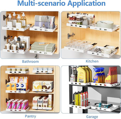 XLP Pull-Out Spice Rack Organizer – Heavy Duty Slide-Out Cabinet Storage | Fits - Image 9