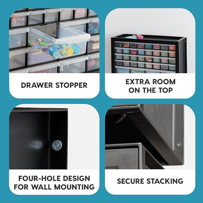 IRIS USA 44-Drawer Small Parts Storage Cabinet, Made in USA, Building Bricks - Image 5