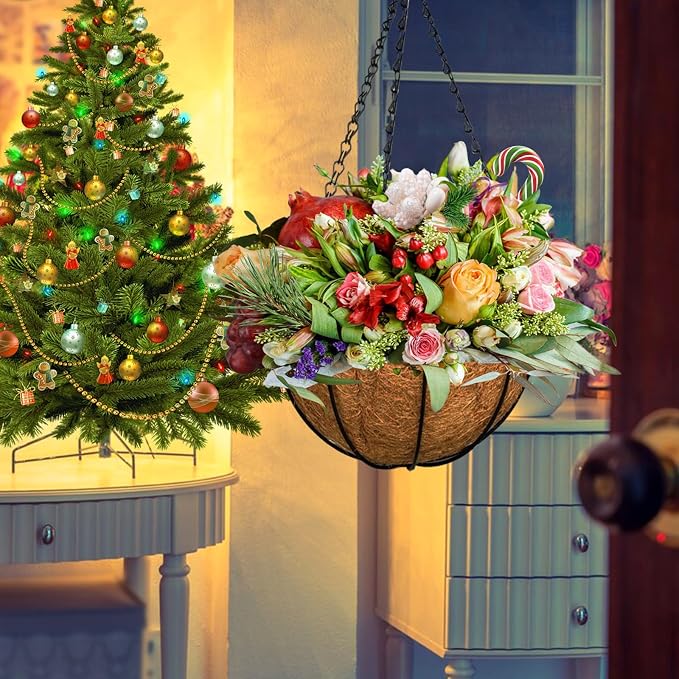 6 Pack 14 Inch Coco Liners for Planters, Hanging Basket Liners | Round Coco - Image 9