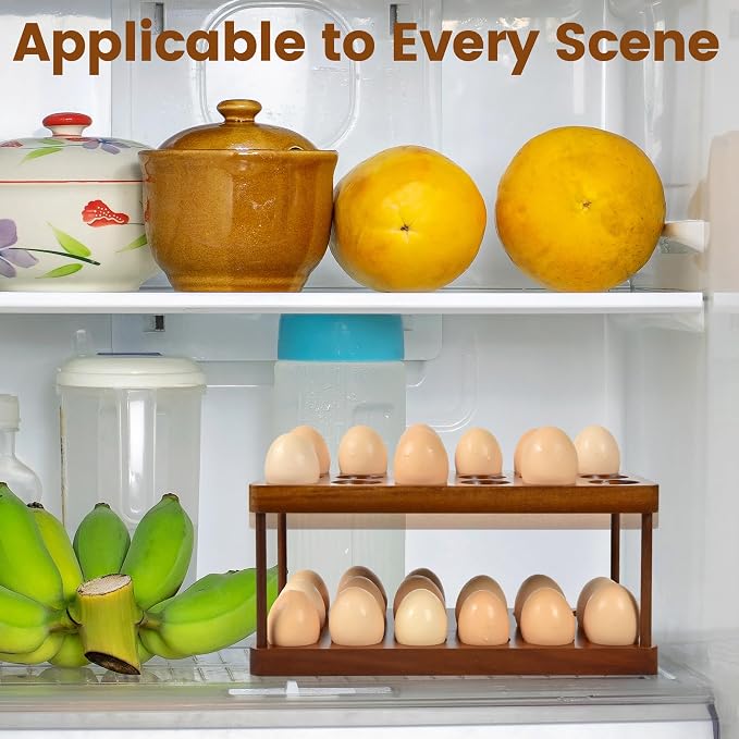 Wooden Double Layer Egg Holder - Image 7