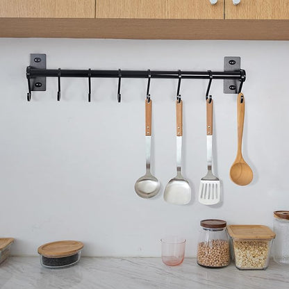 Dseap Kitchen Utensil Holder Hanger, Pot and Pan Rack Wall Mounted, Kitchen Rail - Image 9