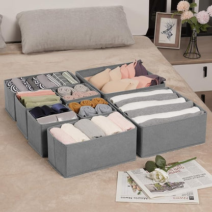 Criusia Drawer Organizer Clothes, 16 Pack Underwear Drawer Organizers, Foldable - Image 9
