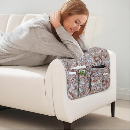 Armchair Caddy for Couch Remote Control Holder Premium Durable Non-slip Sofa - Image 7