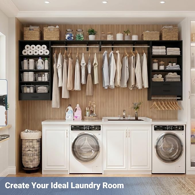 Armocity 60" Wall Mounted Laundry Room Organization - Image 8