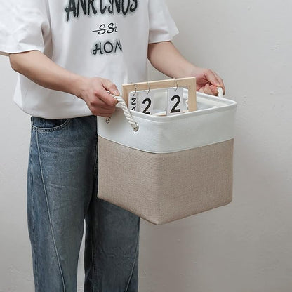MidmmVick 11 x 11 Inch Cube Storage Bins, 6 Pack Large Collapsible Fabric - Image 6