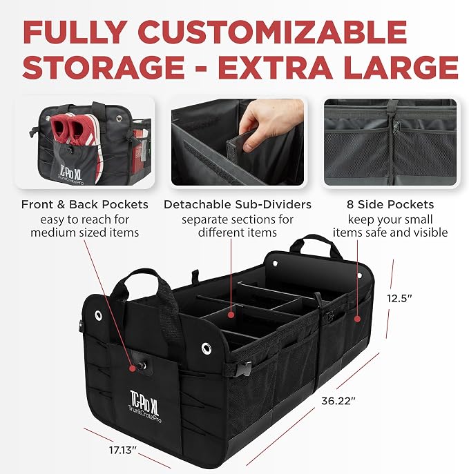 TRUNKCRATEPRO XL Premium SUV, Car Trunk Organizer - Image 8